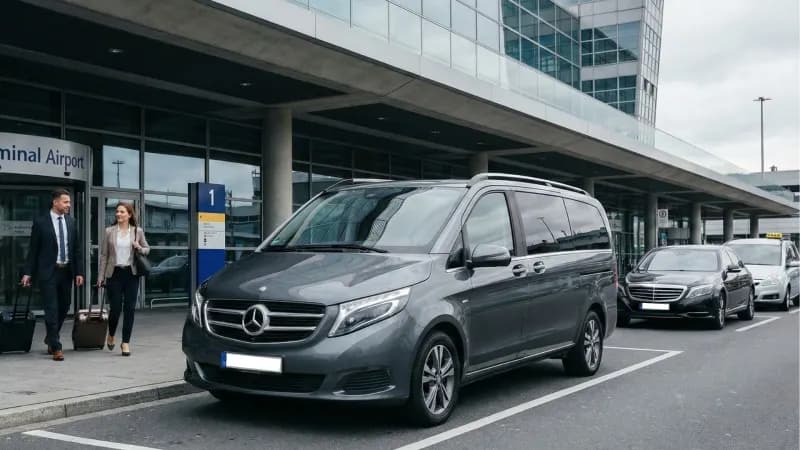 Rush Express Fahrzeug am Flughafen Frankfurt